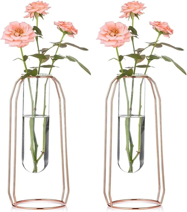 Rose_Gold_2_Pcs_Flower_Vases_With_Iron_Art_Frame_Geometric_Plant_Pot,_Centerpiece_Plant_Vase,_Plants_Tabletop_Display_Holder_For_Wedding_Indoor_Table_10L_x_10W_x_23H_Centimeters