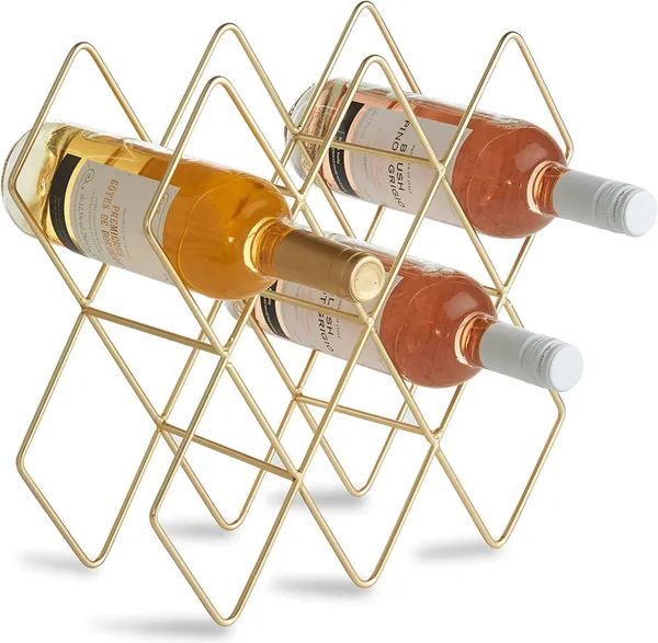 Black_Countertop_Wine_Rack_Bottle_Wine_Holder_For_Red_White_Wine_Storage_Freestanding_Metal_Wine_Rack_Small_Tabletop_Wine_Rack_Modern_Wine_Bottle_Holder_(M8)____10L_x_25W_x_25H_Centimeters