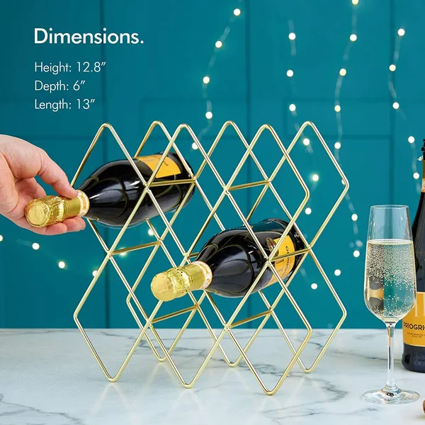 Black_Countertop_Wine_Rack_Bottle_Wine_Holder_For_Red_White_Wine_Storage_Freestanding_Metal_Wine_Rack_Small_Tabletop_Wine_Rack_Modern_Wine_Bottle_Holder_(M8)____10L_x_25W_x_25H_Centimeters