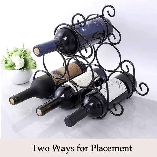 Black_Countertop_Wine_Rack_Bottle_Wine_Holder_For_Red_White_Wine_Storage_Freestanding_Metal_Wine_Rack_Small_Tabletop_Wine_Rack_Modern_Wine_Bottle_Holder_(M8)____10L_x_25W_x_25H_Centimeters