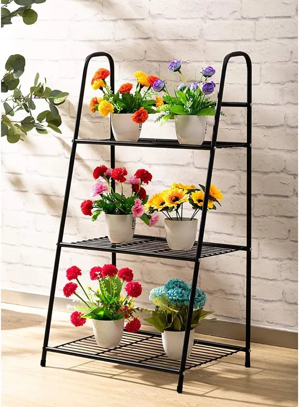 Black_Metal_Plant_Stand,_Ladder-Shaped_Storage_Rack_Stand_Shelf,_Shoe_Organizer,_Utility_Storage_For_Indoor_Outdoor_Use_(3_Tier)_70_x_25_x_25_Centimeters___1Kg