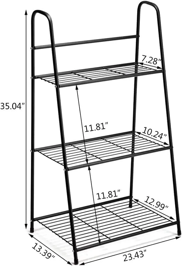 Black_Metal_Plant_Stand,_Ladder-Shaped_Storage_Rack_Stand_Shelf,_Shoe_Organizer,_Utility_Storage_For_Indoor_Outdoor_Use_(3_Tier)_70_x_25_x_25_Centimeters___1Kg