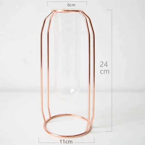 Rose_Gold_Wire_Vase_With_Clear_Glass_Test_Tube_Metal_Frame_Flower_Centerpiece_For_Home,_Office,_Modern_Vases_For_Flowers_Decorative_Art_Table_Vase____11L_x_11W_x_24H_Centimeters