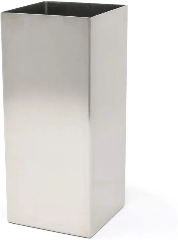 Silver_Modern_Square_Vase_Planter_Flower_Pots_Indoor_Desktop_Art_Table_Vase_Tabletop_Entryway,_Bookshelf,_Wedding_Party_3.5"_X_3.5"_X_8''_Inch____8.9L_x_8.9W_x_20.3H_Centimeters