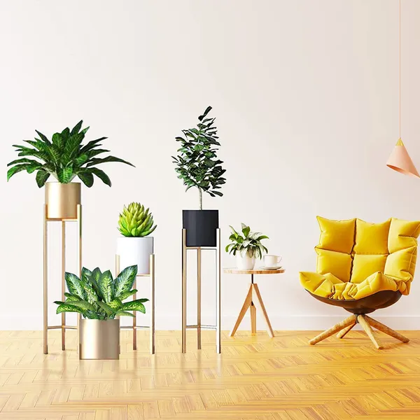 Gold_Set_Of_3_Elegent_Modern_Style_Planter_Stand_With_Pot_Rustproof_Iron_Metal_Excellent_Finish_For_Indoor_And_Outdoor_Planter_Suitable_For_Living_Room_Drawing_Room_25_x_25_x_70_Centimeters