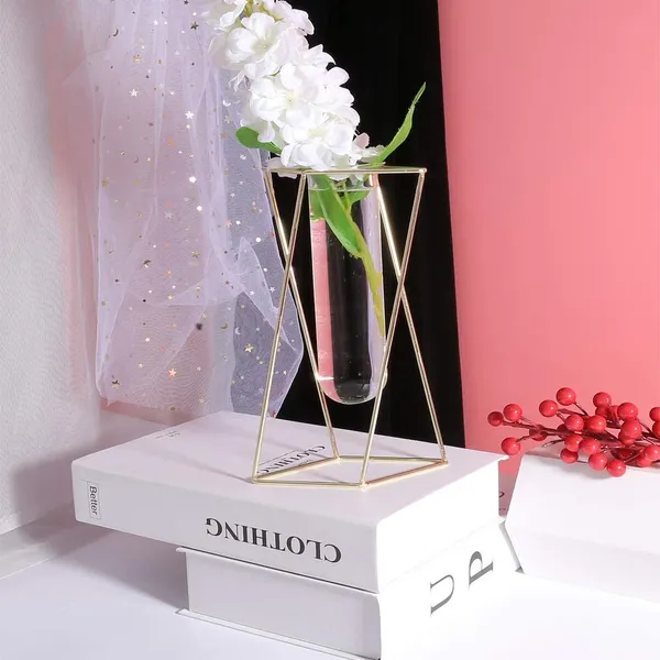 Gold_Glass_Flower_Vase_With_Metal_Stand_With_Glass_Tube_Modern_Geometry_Desktop_Glass_Planter_Indoor_Hydroponics_Plants_For_Home_Office_Garden_Wedding_Decor_(Large)____7.6L_x_7.6W_x_16H_Centimeters