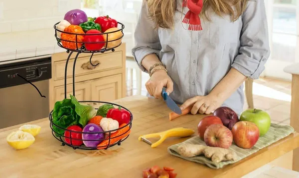 Black_C_Shape_2_Tier_Elegant_Fruit_Basket_Stand_Fruit_Holder_For_Kitchen_Home_Dining_Table_Living_Room,_Stable_And_Sturdy_Iron_Metal_Frame_With_Rust_Free_Finish_Easy____48W_x_34H_Centimeters