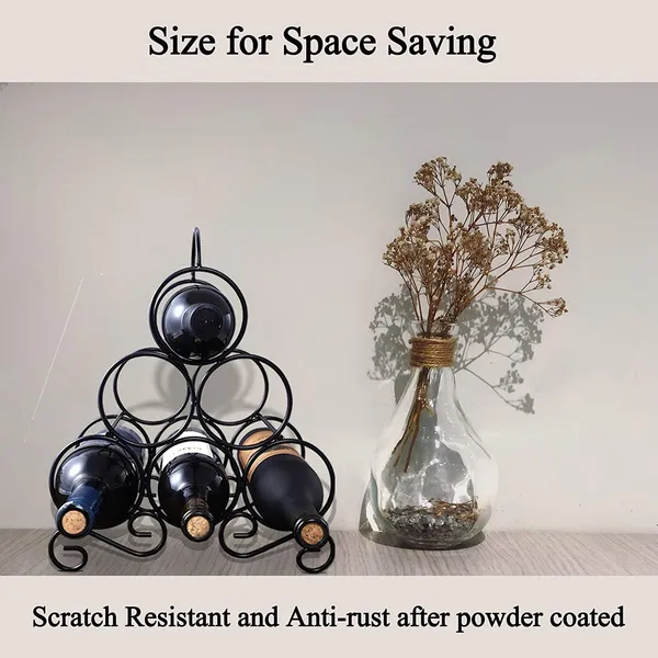 Black_Countertop_Wine_Rack_Bottle_Wine_Holder_For_Red_White_Wine_Storage_Freestanding_Metal_Wine_Rack_Small_Tabletop_Wine_Rack_Modern_Wine_Bottle_Holder_(M6)____10L_x_25W_x_25H_Centimeters