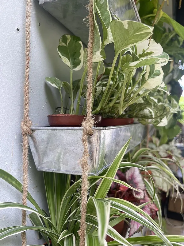 Silver_Wall_Planters_-_16_Inch_3-Tier_Galvanized_Wall-Mounted_Succulent_Planters_For_Indoor_Plants,_Boho_Metal_Window_Herb_Garden,_Rectangle_Hanging_Vertical_Shelf_11_x_6_x_16_Centimeters