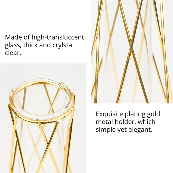 Multicolor_Flower_Vase_For_Centerpieces_Gold_Geometric_Vase_Air_Plant_Stand,_Hydroponic_Plant_Flower_Vase_Glass_Test_Tube,_Modern_Decor(2_Pcs,_Medium)_10L_x_10W_x_22H_Centimeters
