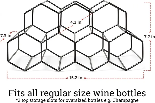 Black_Countertop_Wine_Rack_Bottle_Wine_Holder_For_Red_White_Wine_Storage_Freestanding_Metal_Wine_Rack_Small_Tabletop_Wine_Rack_Modern_Wine_Bottle_Holder_(M11)____10L_x_25W_x_25H_Centimeters