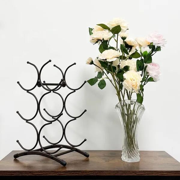 Brown_Countertop_Wine_Rack_Chrome,_5_Or_6_-Bottle_Tabletop_Wine_Rack_Wine_Holder_For_Display_Wine_Wine_Rack_Wine_Racks_For_Kitchen_Countertop_Table_(6_Bottle)_17L_x_20W_x_27H_Centimeters