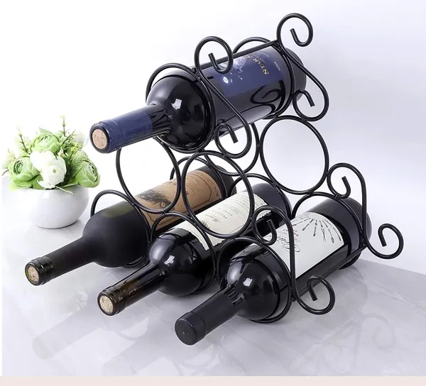 Black_Countertop_Wine_Rack_Bottle_Wine_Holder_For_Red_White_Wine_Storage_Freestanding_Metal_Wine_Rack_Small_Tabletop_Wine_Rack_Modern_Wine_Bottle_Holder_(M14)____10L_x_25W_x_25H_Centimeters