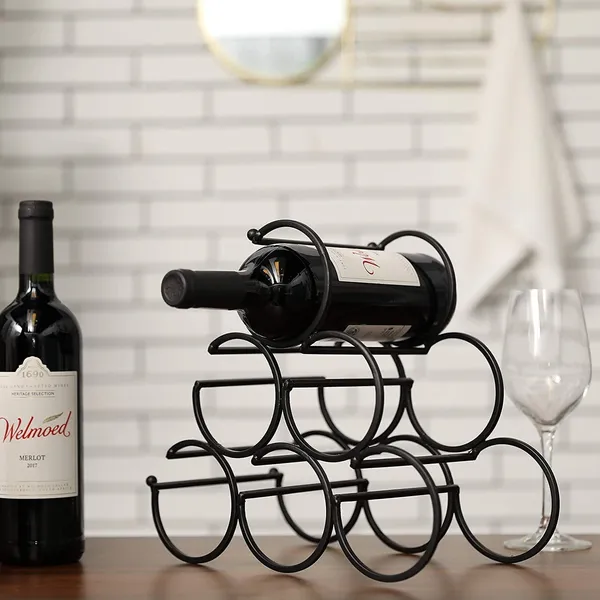 Black_Countertop_Wine_Rack_Bottle_Wine_Holder_For_Red_White_Wine_Storage_Freestanding_Metal_Wine_Rack_Small_Tabletop_Wine_Rack_Modern_Wine_Bottle_Holder_(M14)____10L_x_25W_x_25H_Centimeters