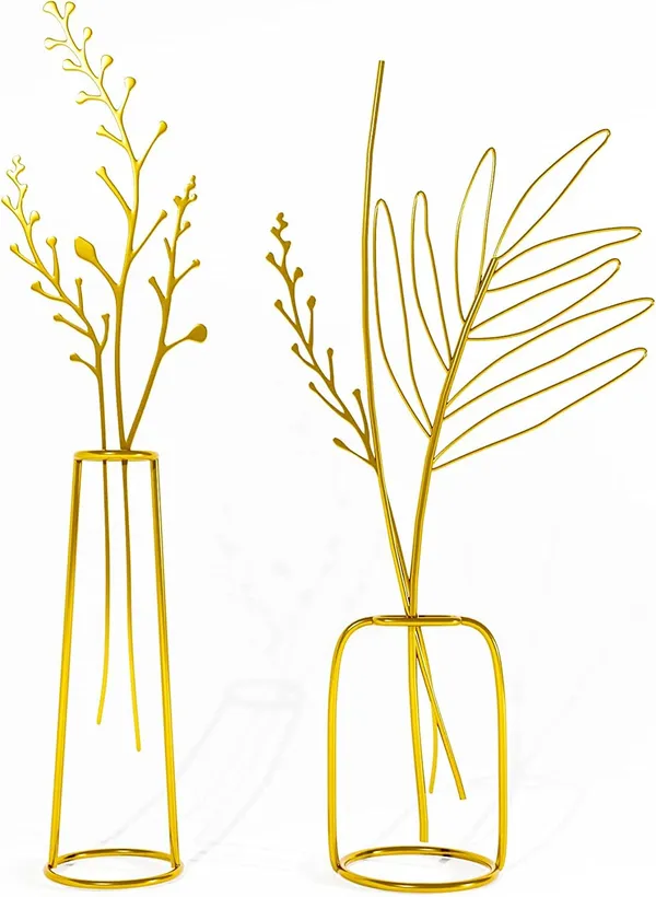 Gold_Metal_Flower_Vase_-_Standing_Flower_Vases_For_Centerpieces,Geometric_Table_Home_Decor,_Vase_For_Flowers,_Decorative_Art_Table_Vase_-_2_Pack,_(Design_1-2_Pack)____10L_x_10W_x_40H_Centimeters