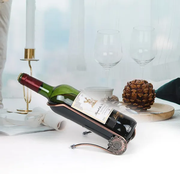 Multicolor_Wine_Bottle_Holder-_Countertop_Wine_Rack_-_Wine_Holder_For_Wine_Storage_-_Red_Bronze_Metal_Wine_Rack_-_Wine_Racks_Countertop_-_Small_Wine_Rack_-_Tabletop_L_x_13W_x_20H_Centimeters