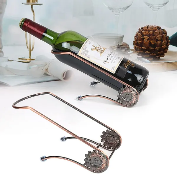 Multicolor_Wine_Bottle_Holder-_Countertop_Wine_Rack_-_Wine_Holder_For_Wine_Storage_-_Red_Bronze_Metal_Wine_Rack_-_Wine_Racks_Countertop_-_Small_Wine_Rack_-_Tabletop_L_x_13W_x_20H_Centimeters