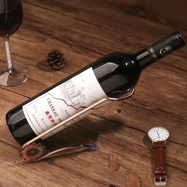 Multicolor_Wine_Bottle_Holder-_Countertop_Wine_Rack_-_Wine_Holder_For_Wine_Storage_-_Red_Bronze_Metal_Wine_Rack_-_Wine_Racks_Countertop_-_Small_Wine_Rack_-_Tabletop_L_x_13W_x_20H_Centimeters