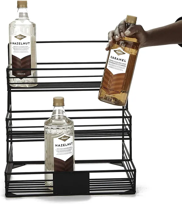 Black_Decorative_12_Wine_Bottle_Holder_Stand_Can_Fix_On_Wall_Or_Can_Put_On_Table,_Whiskey_Bottle_Holders_Stand_For_Home,_Bottle_Stand_For_Kitchen_Modern_Stylish_36L_x_30W_x_40H_Centimeters