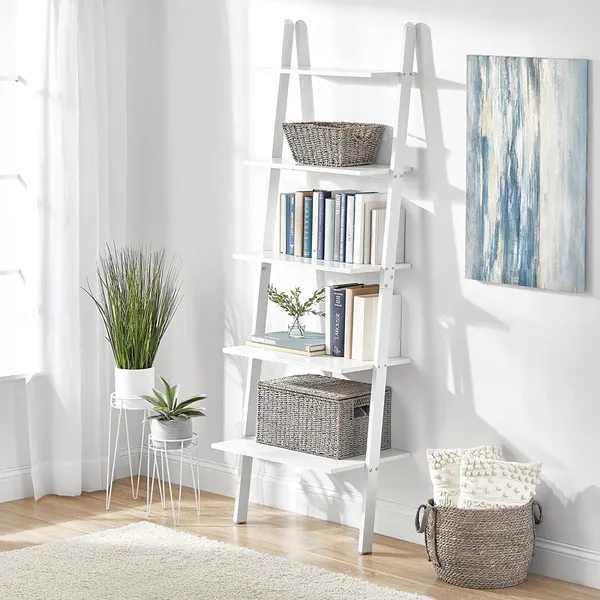 White_Set_Of_3_Metal_Indoor/Outdoor_Plant_Stands_-_Modern_Plant_Stand_With_Hairpin_Legs_For_Flowers,_Plants,_Greenery,_Succulents,_Pot_Containers,_Concerto_Collection__7_x_7_x_42_Centimeters