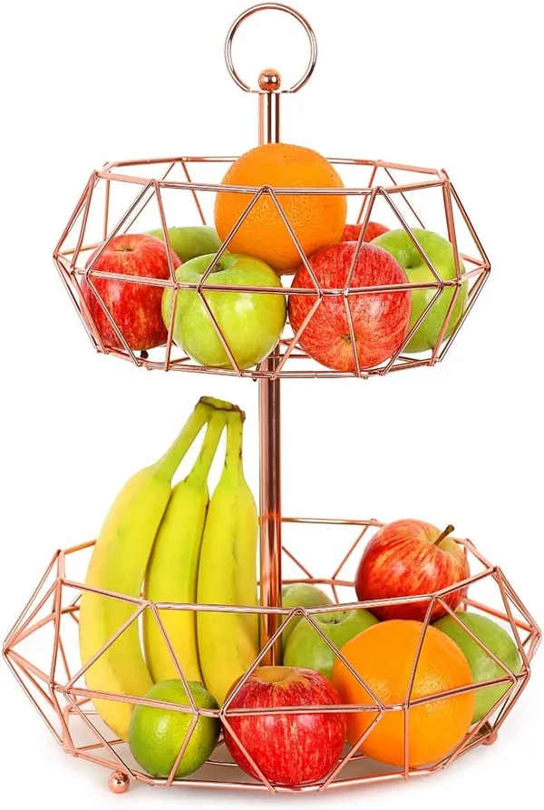 Gold_Fruit_Bowl_2_Tiers_Basket_Veg_Fruits_Storage_Rack_Fruit_Basket_Large_For_Kitchen_Counter_Top_Vegetables_Fruit_Rack_Dining_Table_Living,_Drawing_Room_Rust_Free____10L_x_10W_x_30H_Centimeters