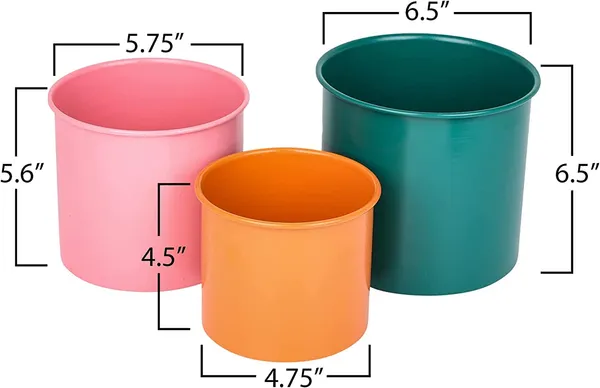 Black_Planters_For_Indoor_Plants_-_Set_Of_3_-_Orange,_Pink_And_Green_Planters_With_Black_Stands_-_Indoor_Plant_Pots_-_Mid_Century_Plant_Stands_With_Pots_-_Indoor_Planters__10_x_10_x_25_Centimeters