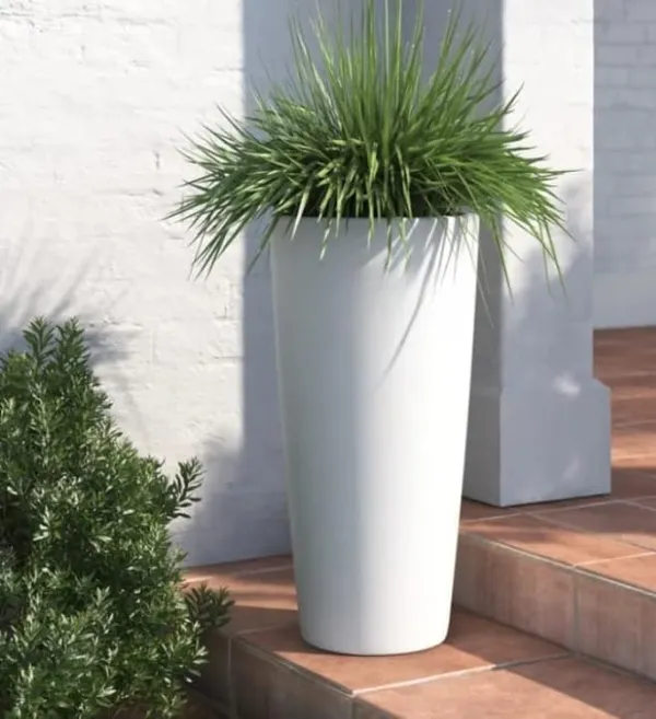 White_Set_Of_2_Plant_Store_Metal_Tall_Planters_For_Outdoor_And_Indoor_Use_-_20_Inch_Modern_Flower_Pots_For_Balcony,_Deck,_Garden,_And_Patio_30L_x_30W_x_53H_Centimeters