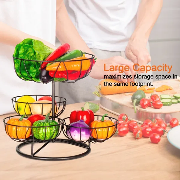Bronze_Metal_4_Tier_Fruit_Bowl_For_Kitchen_Counter_Top,_Modern_Wire_Fruit_Basket_Storage_Stand,_Vegetable_Bread_Snack_Hold_For_Dining_Table_Rust_Free,_Decorative____45W_x_30H_Centimeters
