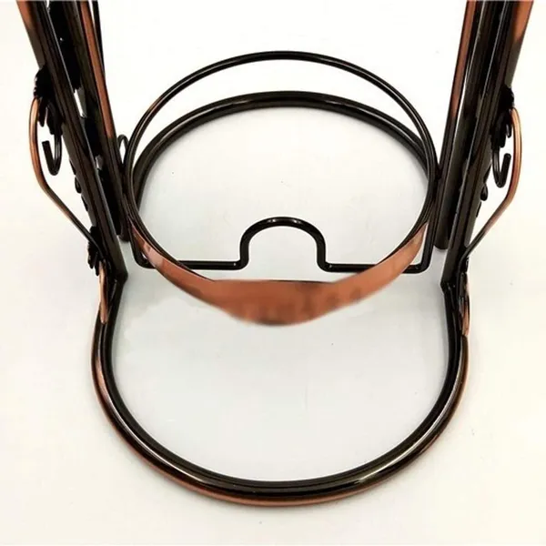 Multicolor_Wine_Rack_Wine_Holder_Wine_Bottle_Holder_Wrought_Iron_Rotatable_Holders_Wedding_Party_Decor_Wine_Storage_Wine_Racks_Organizer_For_Kitchen_Stores_Wine_(5L)____25L_x_12W_x_40H_Centimeters