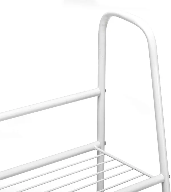 White_Metal_Plant_Stand,_Ladder-Shaped_Storage_Rack_Stand_Shelf,_Shoe_Organizer,_Utility_Storage_For_Indoor_Outdoor_Use_(3_Tier)__70_x_25_x_25_Centimeters