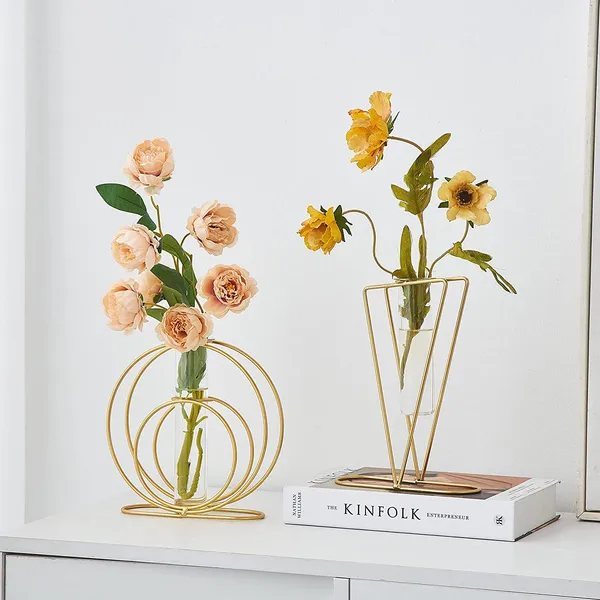 Gold_Round_Metal_Vase_For_Shelf_Decor,_Glass_Tube_Vase_Lavish_Modern_Glod_Vases_Decorations_For_Wedding_Table_Centerpieces,_Entryway,_Bookshelf,_Wedding_Party____15L_x_10W_x_25H_Centimeters