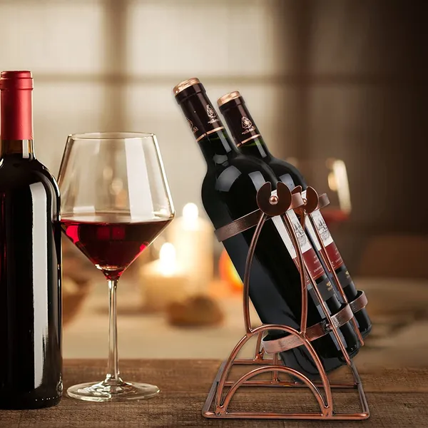 Multicolor_Swing_Wine_Bottle_Holder_Wine_Bottle_Storage_Organize_Holder_For_Kitchen_Home_Decor_Red_Modern_Wine_Storage_Freestanding_Metal_Wine_Rack_(2_Bottle)____20L_x_16W_x_10H_Centimeters