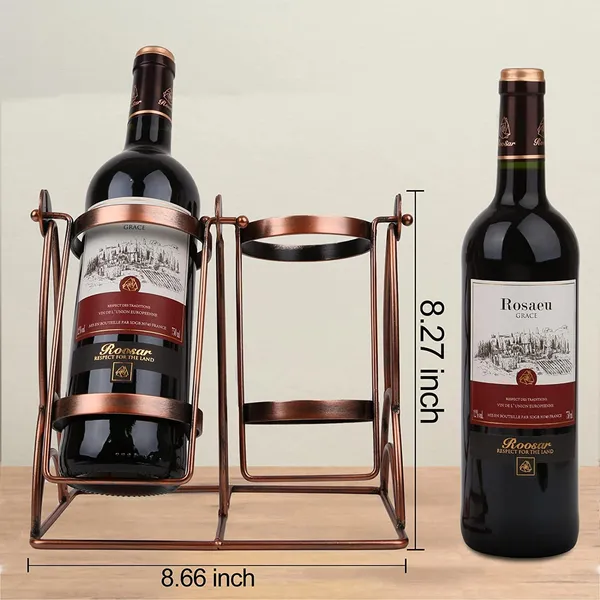 Multicolor_Swing_Wine_Bottle_Holder_Wine_Bottle_Storage_Organize_Holder_For_Kitchen_Home_Decor_Red_Modern_Wine_Storage_Freestanding_Metal_Wine_Rack_(2_Bottle)____20L_x_16W_x_10H_Centimeters