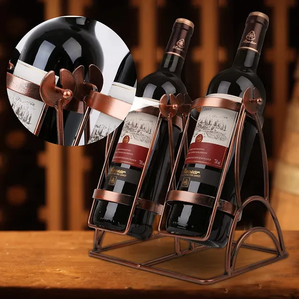 Multicolor_Swing_Wine_Bottle_Holder_Wine_Bottle_Storage_Organize_Holder_For_Kitchen_Home_Decor_Red_Modern_Wine_Storage_Freestanding_Metal_Wine_Rack_(2_Bottle)____20L_x_16W_x_10H_Centimeters