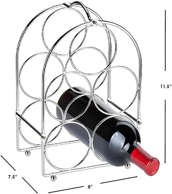 Multicolor_Countertop_Wine_Rack_Chrome,_5_Or_6_-Bottle_Tabletop_Wine_Rack_Wine_Holder_For_Display_Wine_Wine_Rack_Wine_Racks_For_Kitchen_Countertop_Table17L_x_20W_x_27H_Centimeters