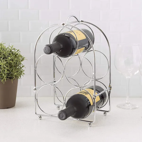 Multicolor_Countertop_Wine_Rack_Chrome,_5_Or_6_-Bottle_Tabletop_Wine_Rack_Wine_Holder_For_Display_Wine_Wine_Rack_Wine_Racks_For_Kitchen_Countertop_Table17L_x_20W_x_27H_Centimeters