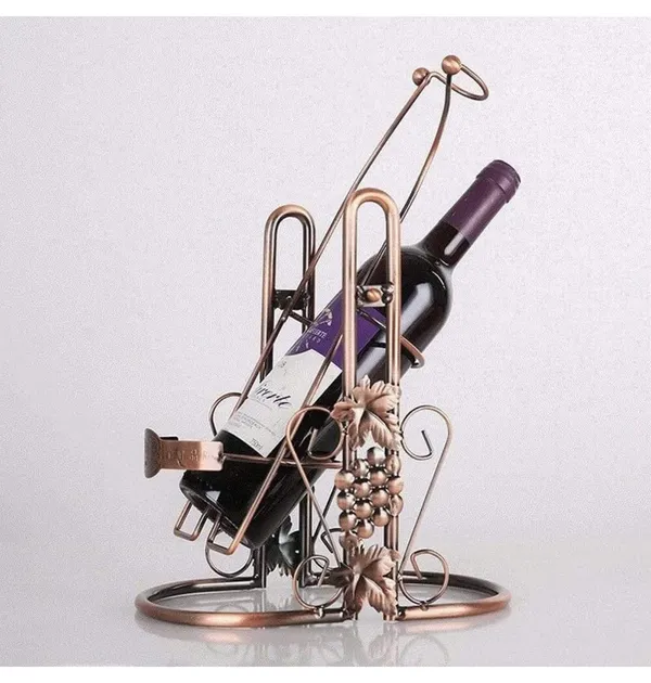 Multicolor_Wine_Rack_Wine_Holder_Wine_Bottle_Holder_Wrought_Iron_Rotatable_Bottle_Holder_Storage_Wine_Holders_Home_Wedding_Party_Decor_Wine_Storage_Wine_For_Kitchen_25L_x_12W_x_40H_Centimeters