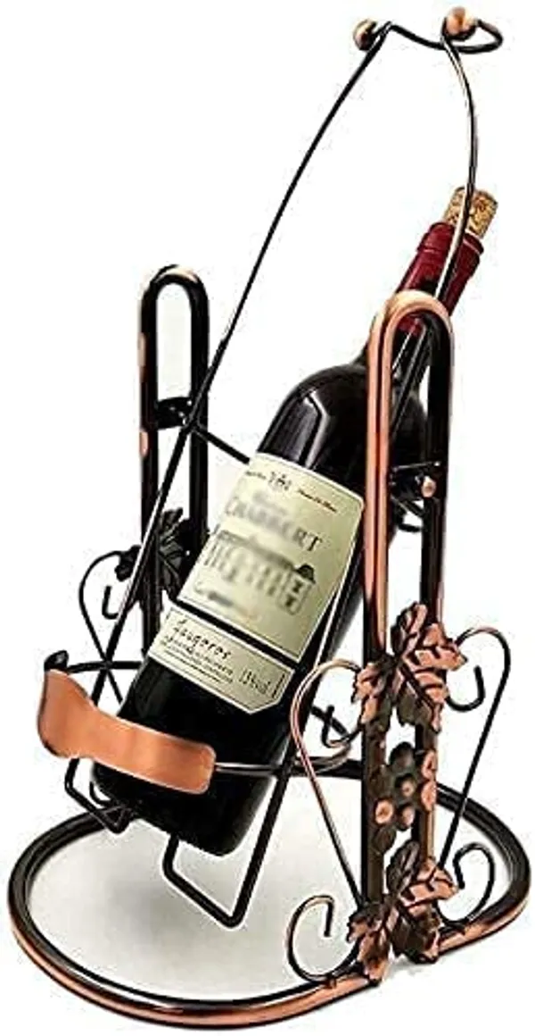 Multicolor_Wine_Rack_Wine_Holder_Wine_Bottle_Holder_Wrought_Iron_Rotatable_Bottle_Holder_Storage_Wine_Holders_Home_Wedding_Party_Decor_Wine_Storage_Wine_For_Kitchen_25L_x_12W_x_40H_Centimeters