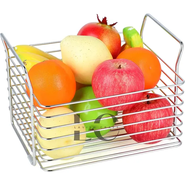 Silver_Fruit_Basket_For_Kitchen_Fruit_Basket_For_Dining_Table_Fruit_Bowl_Counter_Top_Dining_Table_Living_Drawing_Room_Rust_Free_(M14)_25W_x_30H_Centimeters