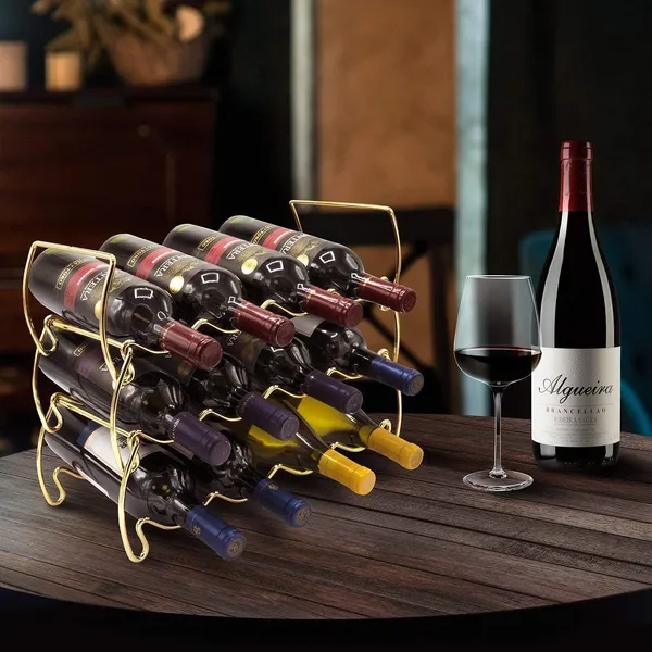 Gold_3-Tier_Stackable_Wine_Rack_-_Classic_Style_Wine_Racks_For_Bottles_-_Perfect_For_Bar,_Wine_Cellar,_Basement,_Cabinet,_Pantry,_Etc_-_Hold_12_Bottles,_Metal____40L_x_16W_x_29H_Centimeters