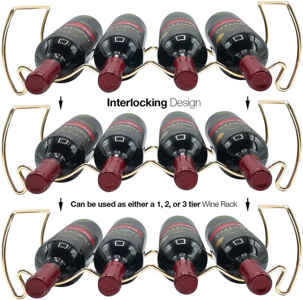 Gold_3-Tier_Stackable_Wine_Rack_-_Classic_Style_Wine_Racks_For_Bottles_-_Perfect_For_Bar,_Wine_Cellar,_Basement,_Cabinet,_Pantry,_Etc_-_Hold_12_Bottles,_Metal____40L_x_16W_x_29H_Centimeters