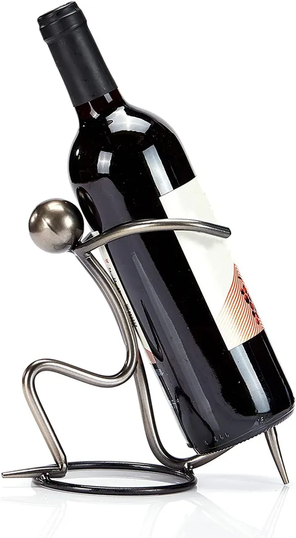 Silver_Single_Tabletop_Wine_Rack__abletop_Metallic_Silver_Freestanding_Countertop_Figurine_Wine_Bottle_Holder,_Unique_Wine_Gifts_And_Accessories_For_Wine_Lovers____17L_x_9W_x_17H_Centimeters