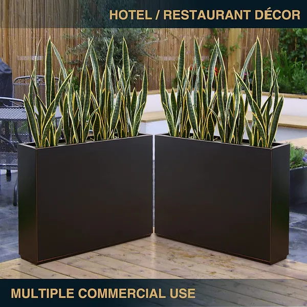 Black_Tall_Metal_Planters_For_Outdoor_Plants_Decorative_Flower_Pot_Holder_Display_For_Balcony_For_Artificial_Galvanized_Iron_21_Inch_Large_Planters_Garden_Patio_19L_x_53.3W_x_53.3H_Centimeters