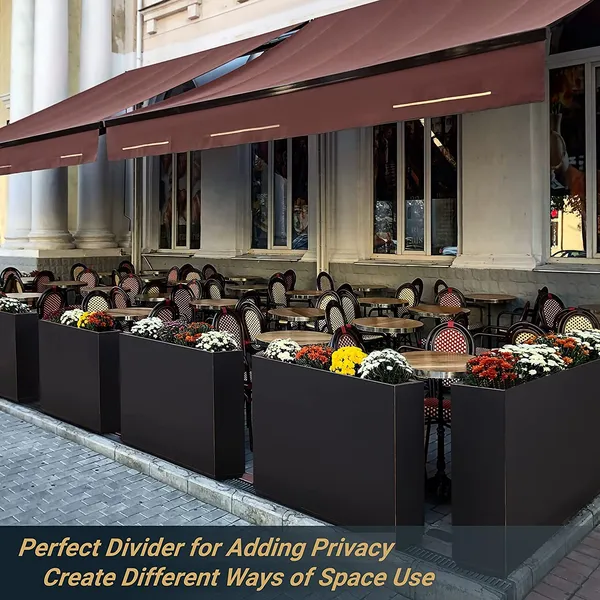Black_Tall_Metal_Planters_For_Outdoor_Plants_Decorative_Flower_Pot_Holder_Display_For_Balcony_For_Artificial_Galvanized_Iron_21_Inch_Large_Planters_Garden_Patio_19L_x_53.3W_x_53.3H_Centimeters