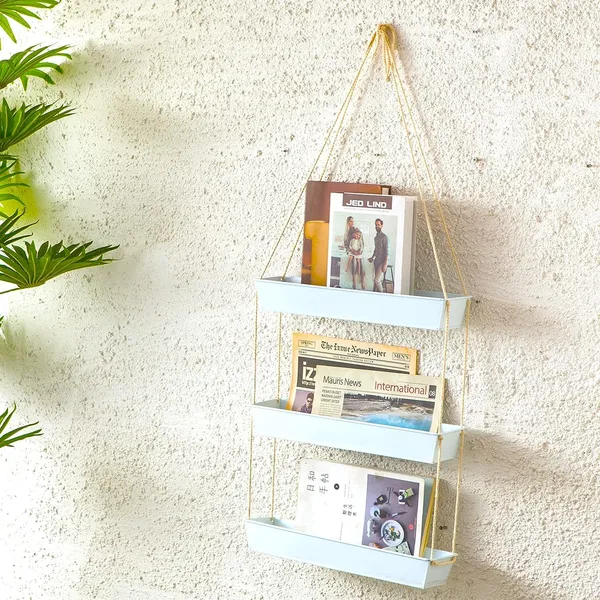 White_Wall_Planters_-_16_Inch_3-Tier_Galvanized_Wall-Mounted_Succulent_Planters_Boho_Metal_Window_Herb_Garden,_Rectangle_Hanging_Vertical_Shelf_Shower_Plant_Pot_11_x_6_x_16_Centimeters