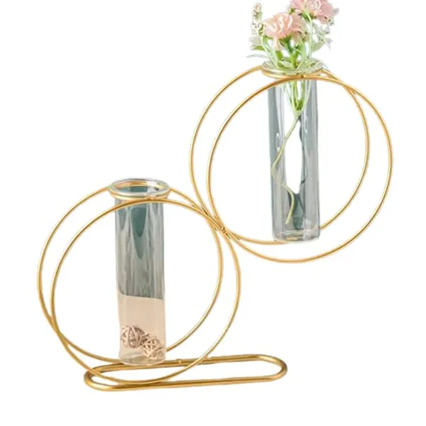 Round_Gold_Geometric_Metal_Frame_Clear_Glass_Decoration_And_Centerpiece_For_Home,_Office,_Modern_Vases_For_Flowers_Decorative_Art_Table_Vase_(Round)____9L_x_9W_x_16H_Centimeters