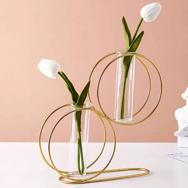 Round_Gold_Geometric_Metal_Frame_Clear_Glass_Decoration_And_Centerpiece_For_Home,_Office,_Modern_Vases_For_Flowers_Decorative_Art_Table_Vase_(Round)____9L_x_9W_x_16H_Centimeters