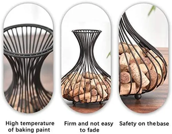 Black_Wine_Cork_Holder,Cork_Storage_Display_Wine_Stopper_Table_Cork_Container_For_Decoration__21_x_21_x_23_Centimeters