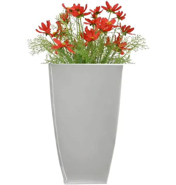 White_Plant_Stand_Decorative_Flower_Pot_Holder_Display_For_Balcony_Table_Top_Mini_Plant_Stand_For_Artificial_Galvanized_Iron_13_Inch_Planters_For_Outdoor_17.8L_x_17.8W_x_33H_Centimeters