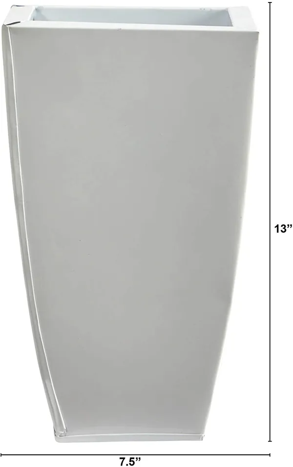 White_Plant_Stand_Decorative_Flower_Pot_Holder_Display_For_Balcony_Table_Top_Mini_Plant_Stand_For_Artificial_Galvanized_Iron_13_Inch_Planters_For_Outdoor_17.8L_x_17.8W_x_33H_Centimeters